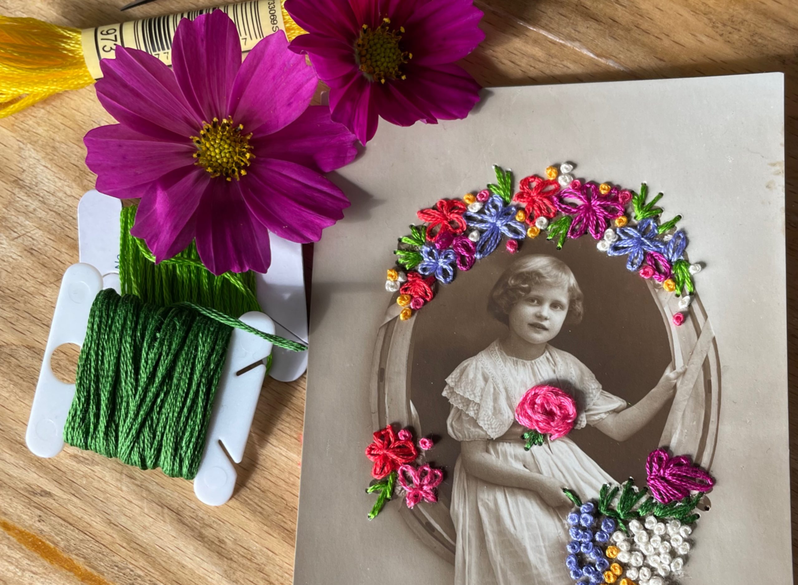 Atelier créatif Cartes Brodées chez FabriKa AzteKa